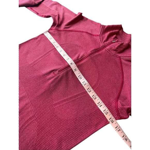 Lululemon Run Swiftly Tech 1/2 Zip Tonka Stripe Heathered Bumble Berry - Picture 12 of 13
